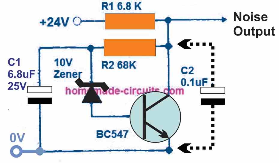 Usando um único transistor