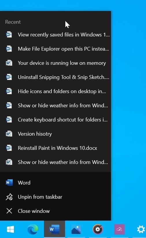 Como visualizar arquivos salvos recentemente no Windows 10 3 Exibir documento do Word ou Excel salvo recentemente no Windows 10