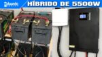 8 Baterias de Caminhão + 12 Placa Solar 280Wp + Inversor Híbrido 5500W | Leonardo