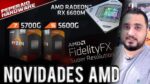 AMD anuncia APUs Zen 3 5700G e 5600G desktop / RX 6800M, 6700M e 6600M / “FSR” concorrente do DLSS