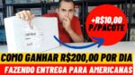 Como ganhar mais de R$200,00 reais por dia com a loja Americanas FAZENDO ENTREGAS ATÉ A PÉ