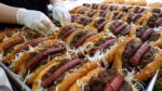 croquete de cachorro-quente bulgogi/croquete de cachorro-quente frito – comida de rua coreana