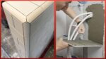 Instalação de telha cerâmica mais incrível |  Trabalhadores com habilidades de ladrilhos