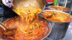 Top 5 bolo de arroz picante Tteokbokk / comida de rua coreana