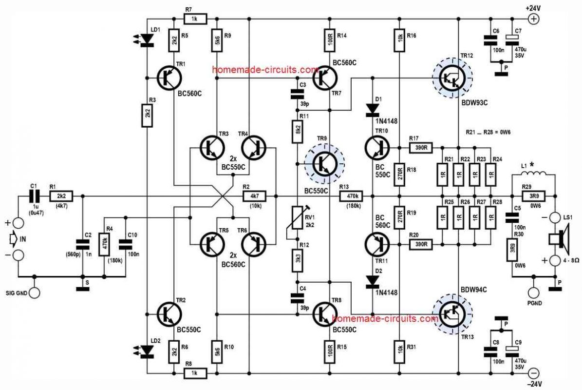 Circuito Amplificador de 60 Watts 2 Circuito Amplificador de 60 Watts