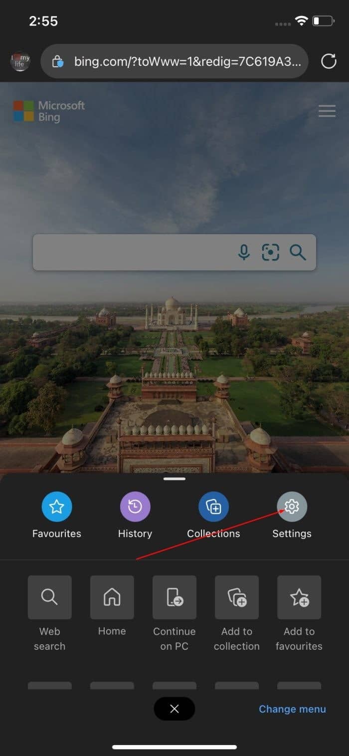 Como sair da conta da Microsoft no navegador Edge 4 Sair da conta da Microsoft no Edge no iPhone