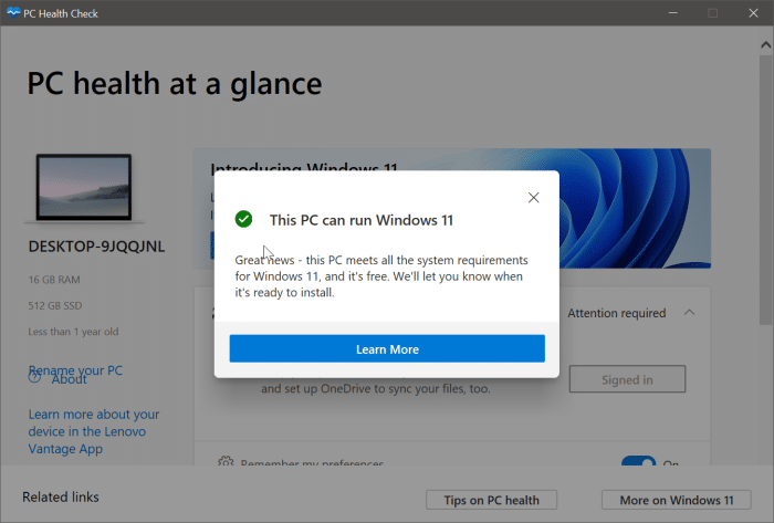Como verificar se o seu PC pode executar o Windows 11 3 Use o PC Health Check para verificar se o seu PC é compatível com o Windows 11