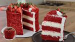 BOLO RED VELVET | Com cobertura de veludo vermelho | BOLO DE VITRINE – 3° EPISÓDIO