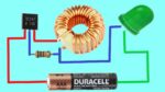COMO ILUMINAR LED COM BATERIA DE 1,5 VOLT E BOBINA DE VENTO ÚNICO ( JOULE THIEF ) NOVO CIRCUITO