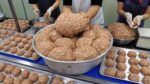 Fábrica caseira de Tteokgalbi/almôndega gigante grelhada – comida de rua coreana