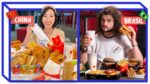 MCDONALD*S CHINÊS E BRASILEIRO | Comparando Fast Food | Mohamad Hindi feat Luana em Pequim