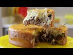 TORTA CREMOSA RECHEADA DE CARNE FÁCIL E RÁPIDO