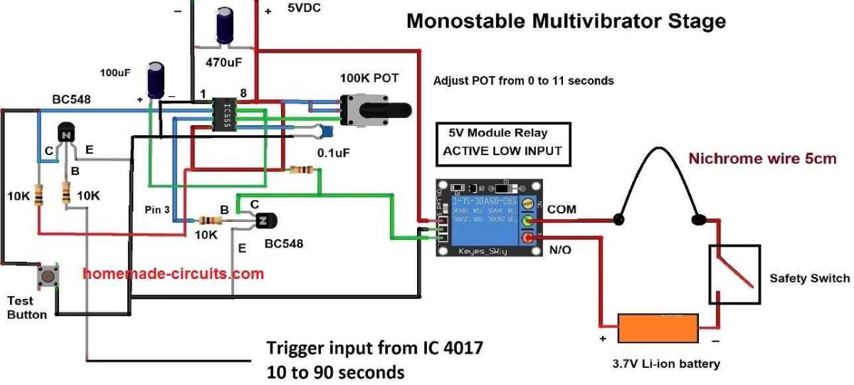 Circuito de ignição de fogos de artifício [Remote Controlled with Timer]