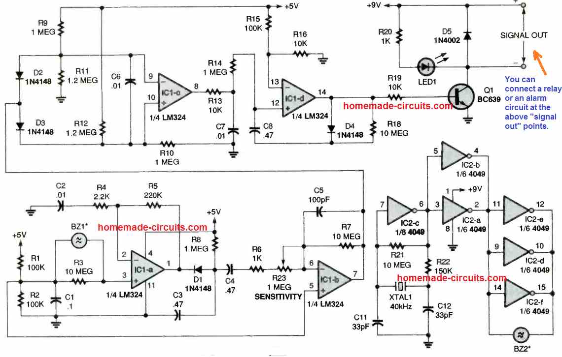 Circuito Detector de Movimento Ultrassônico