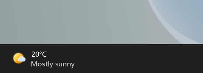 Como mostrar informações meteorológicas na barra de tarefas do Windows 11 1 Como mostrar informações meteorológicas na barra de tarefas do Windows 11