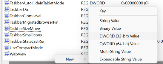Alterar o tamanho da barra de tarefas no Windows 11