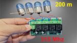 4 CANAIS 315 Mhz CONTROLE REMOTO SEM FIO – 315 Mhz RECEPTOR E TRANSMISSOR