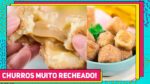 CHURROS CASEIRO RECHEADO mais FÁCIL do mundo | Como fazer Churros caseiro | Receitas de Minuto 686