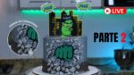 LIVE #31 – BOLO HULK COM PEDRAS EM 3D COMESTÍVEIS – PARTE 2