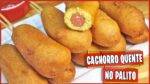 Simples Fácil e Barato!! CACHORRO QUENTE NO PALITO I Salgado Americano Corn Dog