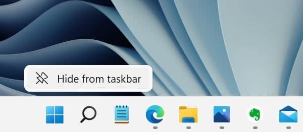 Outra maneira de remover o ícone de pesquisa da barra de tarefas do Windows 11