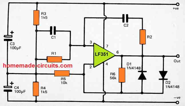 2) Gerador de onda senoidal simplificado