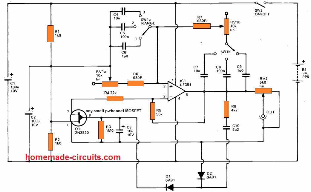 Circuito Gerador de Ondas Senoidais Variáveis