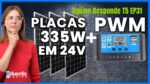 2 PLACA SOLAR 335W no PWM em 24 Volts | Equipamentos no Inversor OFFGRID 50Hz