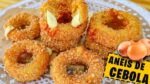 DESCOBRI COMO FAZ ONION RINGS COM MUITO QUEIJO E SUPER CROCANTE I PERFEITA!! Aneis de Cebola
