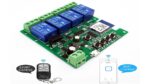 MÓDULO DE RELÉ DE SUPORTE WIFI DE 4 CANAIS – SUPORTE TUYA – 433 Mhz