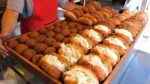 O rei do fim do lado de fora! Pão de Legumes, Donuts de Arroz Glutinoso / Pão de Legumes Coreano, Donuts / Comida de Rua Coreana