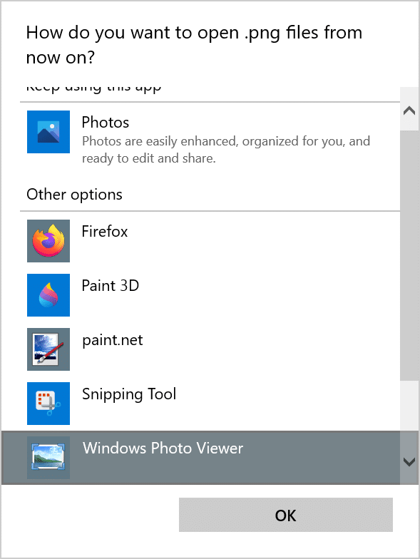 Definir o Visualizador de Fotos do Windows como padrão no Windows 11