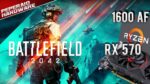 Battlefield 2042 Beta com RYZEN 5 1600AF e RX 570 4GB – Sofreu para 60 FPS, mas deu para rodar…