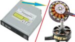 Como fazer a partir de um antigo drive de DVD poderoso motor sem escova