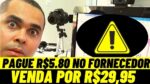 Pague R$5,80 no fornecedor BRASILEIRO e venda por R$29,95 no Mercado Livre Fornecedor de SEXSHOP!