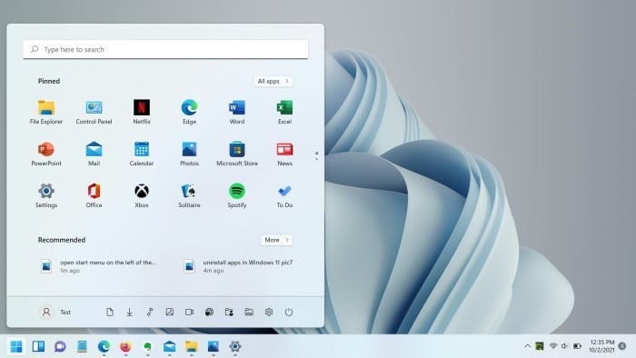 Como abrir o menu Iniciar no lado esquerdo da tela no Windows 11