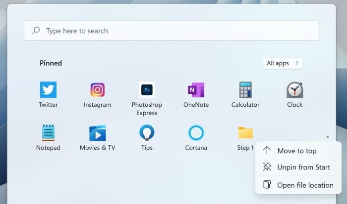 Como fixar uma pasta no menu Iniciar no Windows 11 3 Fixar uma pasta no menu Iniciar do Windows 11