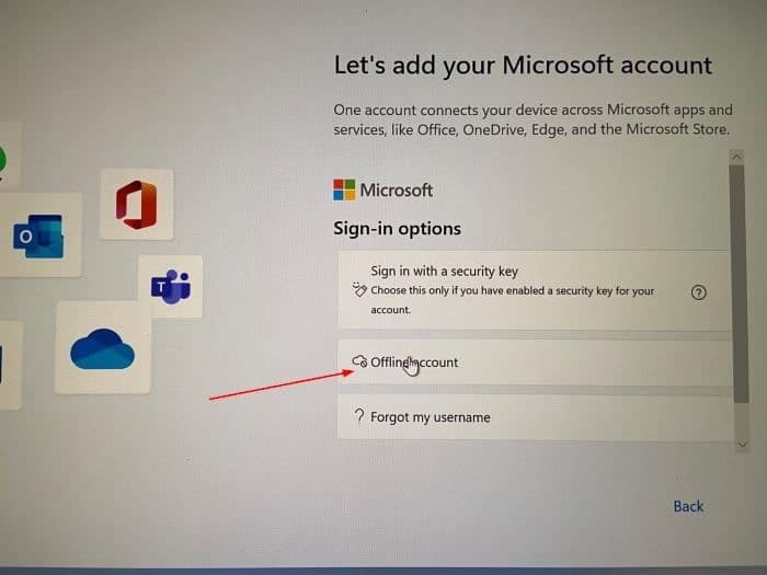 Crie uma conta local durante a instalação do Windows 11
