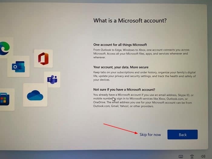 Crie uma conta local durante a instalação do Windows 11