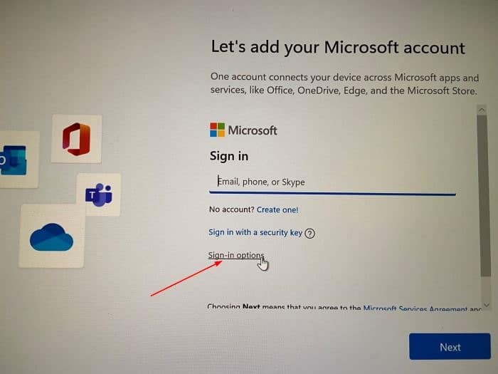 Crie uma conta local durante a instalação do Windows 11