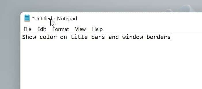 Como mostrar cores nas barras de título no Windows 11