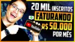 COMO FAZER R$ 50.170,00 POR MÊS COM POUCOS INSCRITOS NO YOUTUBE