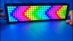DIY 32*8 Dot Matrix Spectrum Clock/RGB Full Color Voice Ativado/Cascating Dimmable