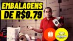 Embalagens de GRAÇA ou á partir de R$0,78 para vendas na Shopee e Mercado Livre | 6 opções BARATAS