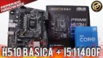 H510 é suficiente para Core I5 11400F? Review ASUS Prime H510M-E com I5 11400F / Stock vs Max Boost