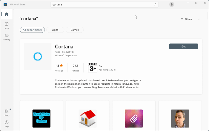 Como desinstalar e remover a Cortana do Windows 11 4 Reinstale a Cortana no Windows 11