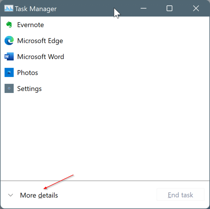 Reinicie o Explorador de Arquivos via Gerenciador de Tarefas no Windows 11