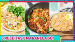 3 RECEITAS INCRÍVEIS de ALMOÇO COMPLETO usando só 1 Panela! Opções fáceis e rápidas de Refeição