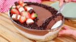 CHOCONOFFE NA TRAVESSA | Torta mousse de chocolate e leite ninho FÁCIL E RÁPIDA