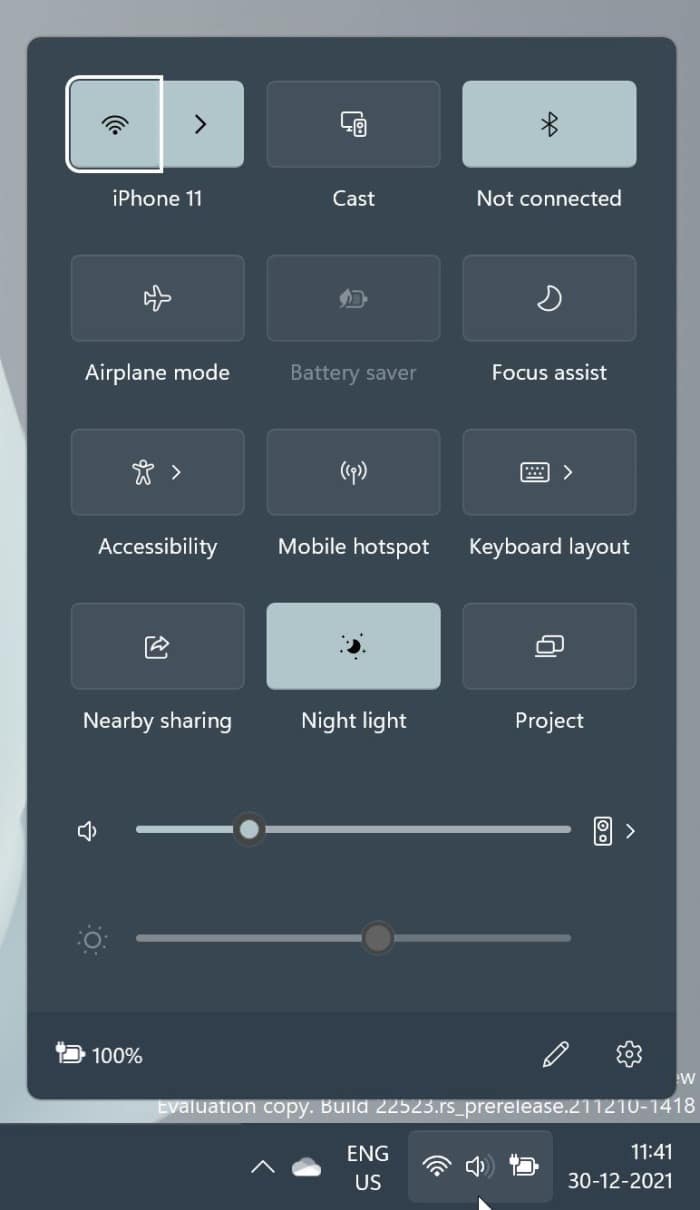 Como adicionar novas configurações às configurações rápidas no Windows 11